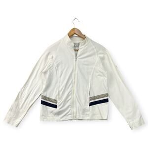 Vintage Wimbledon Tennis Club Womens Jacket 90s Cream 16 Classic Preppy Athletic